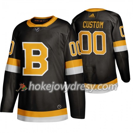 Pánské Hokejový Dres Boston Bruins med eget tryck Adidas 2019-2020 Černá Authentic